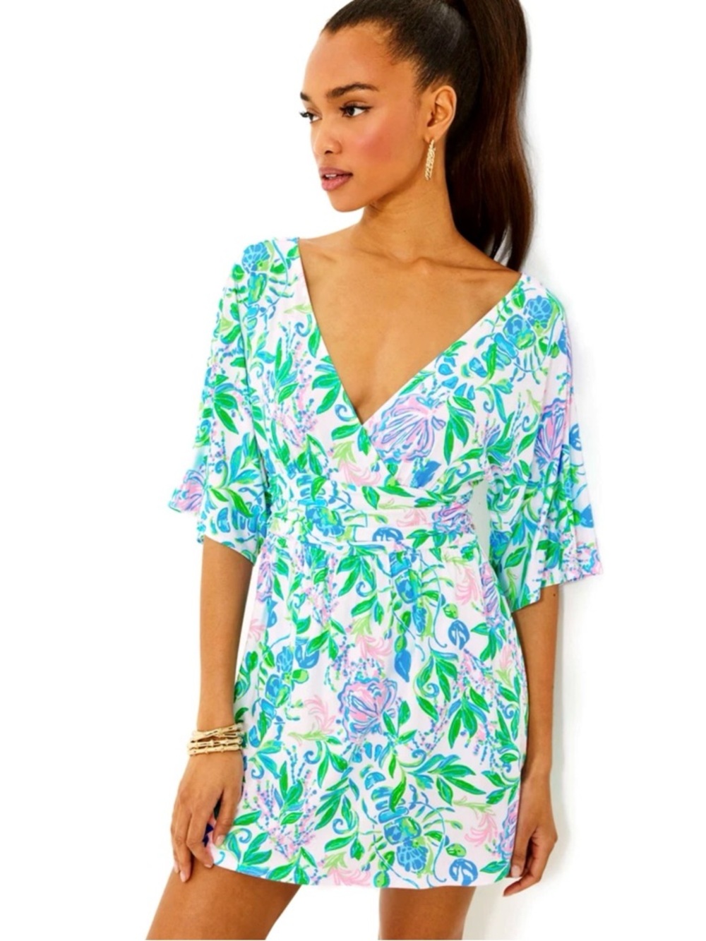New Lilly Pulitzer Parigi Knit Skort Romper Resort White Just A Pinch Size L